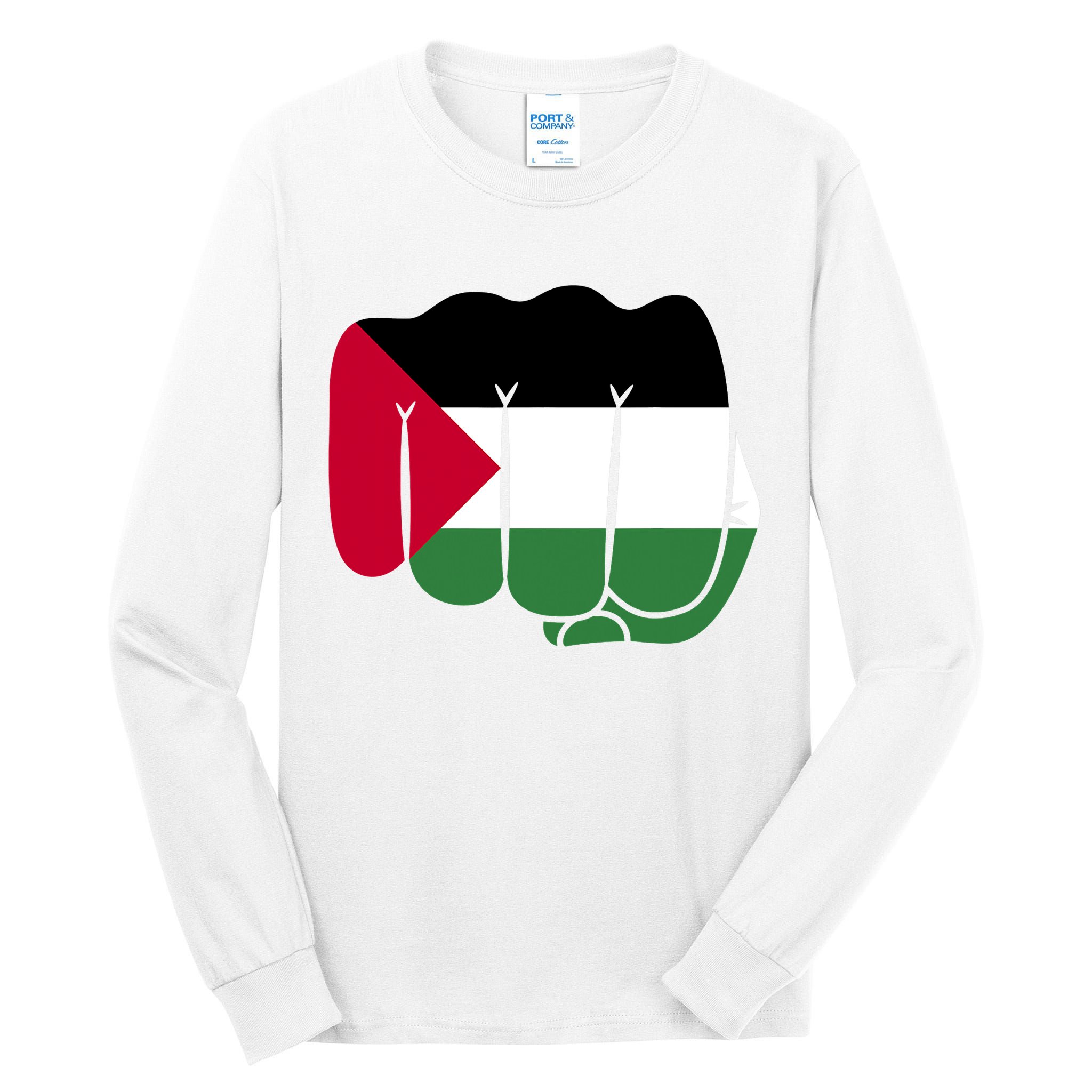 Free Palestine Palestine Flag Support Tall Long Sleeve T-Shirt