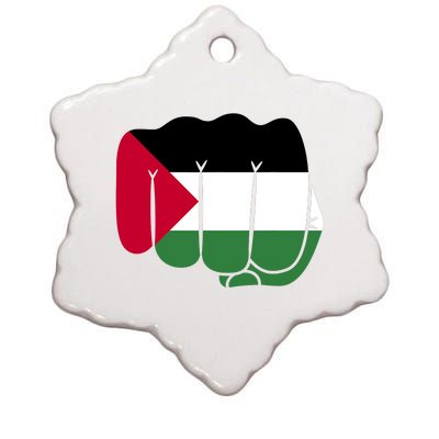 Free Palestine Palestine Flag Support Ceramic Star Ornament