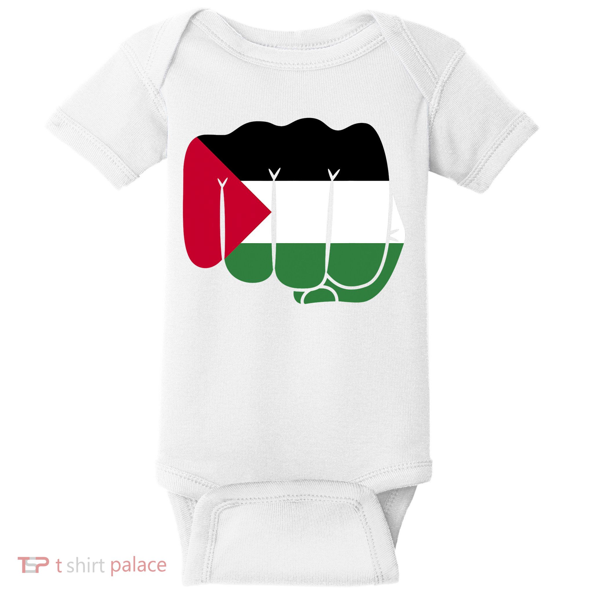 Free Palestine Palestine Flag Support Baby Bodysuit