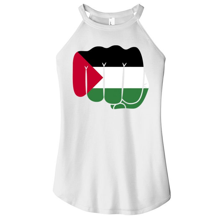 Free Palestine Palestine Flag Support Women's Perfect Tri Rocker Tank
