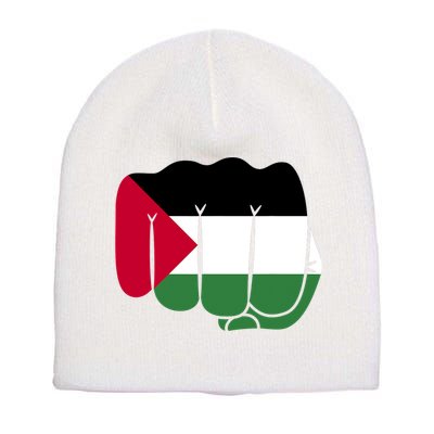 Free Palestine Palestine Flag Support Short Acrylic Beanie
