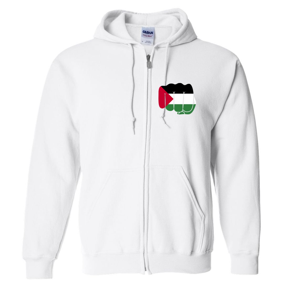Free Palestine Palestine Flag Support Full Zip Hoodie