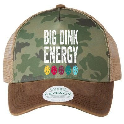 Funny Pickleball Paddle Big Dink Energy Dinking Pickle Ball Legacy Tie Dye Trucker Hat
