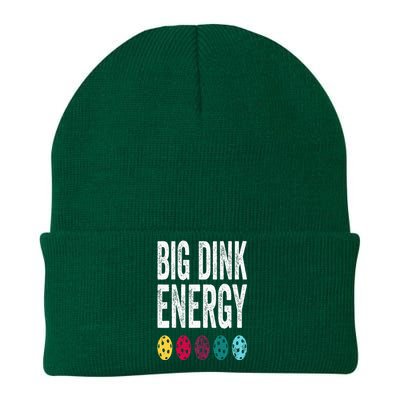 Funny Pickleball Paddle Big Dink Energy Dinking Pickle Ball Knit Cap Winter Beanie