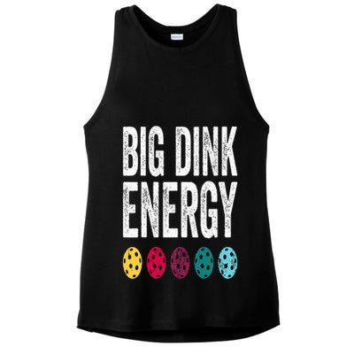 Funny Pickleball Paddle Big Dink Energy Dinking Pickle Ball Ladies PosiCharge Tri-Blend Wicking Tank