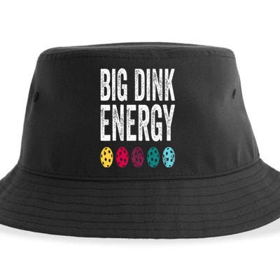 Funny Pickleball Paddle Big Dink Energy Dinking Pickle Ball Sustainable Bucket Hat