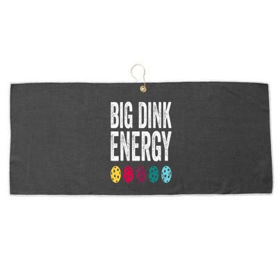 Funny Pickleball Paddle Big Dink Energy Dinking Pickle Ball Large Microfiber Waffle Golf Towel