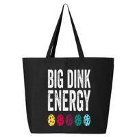Funny Pickleball Paddle Big Dink Energy Dinking Pickle Ball 25L Jumbo Tote