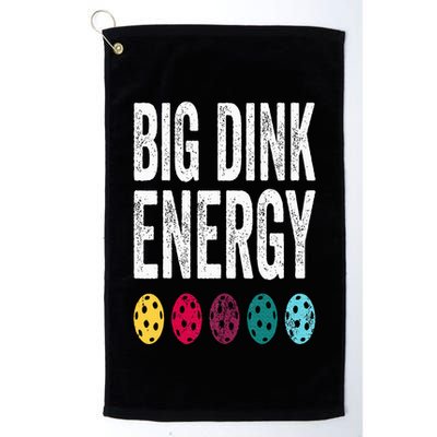 Funny Pickleball Paddle Big Dink Energy Dinking Pickle Ball Golf Towel