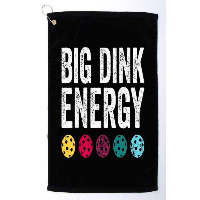 Funny Pickleball Paddle Big Dink Energy Dinking Pickle Ball Golf Towel