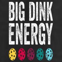 Funny Pickleball Paddle Big Dink Energy Dinking Pickle Ball Golf Towel