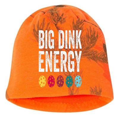 Funny Pickleball Paddle Big Dink Energy Dinking Pickle Ball Kati - Camo Knit Beanie