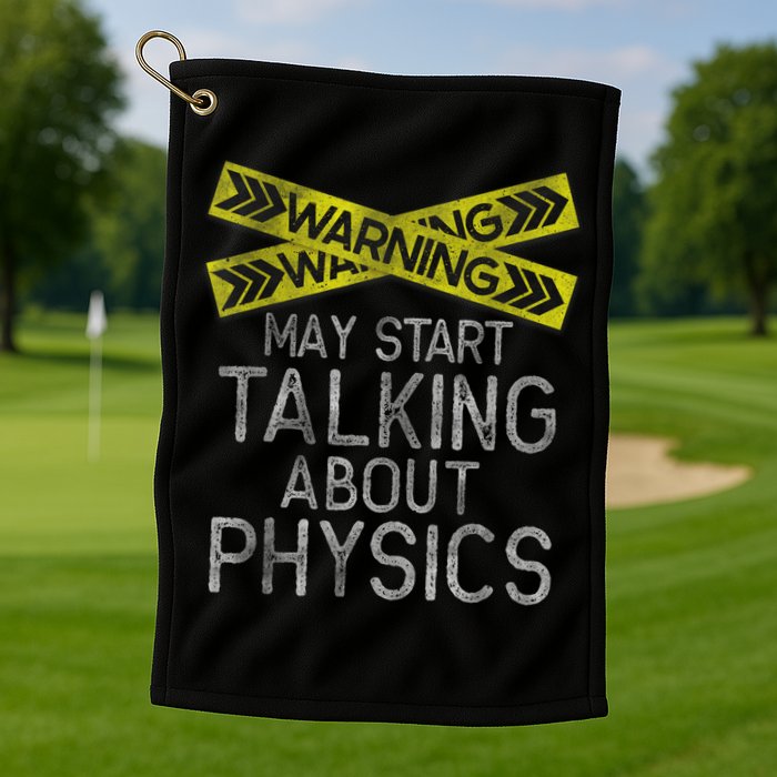 Funny Physics Physics Lover Science Humor Physics Golf Towel