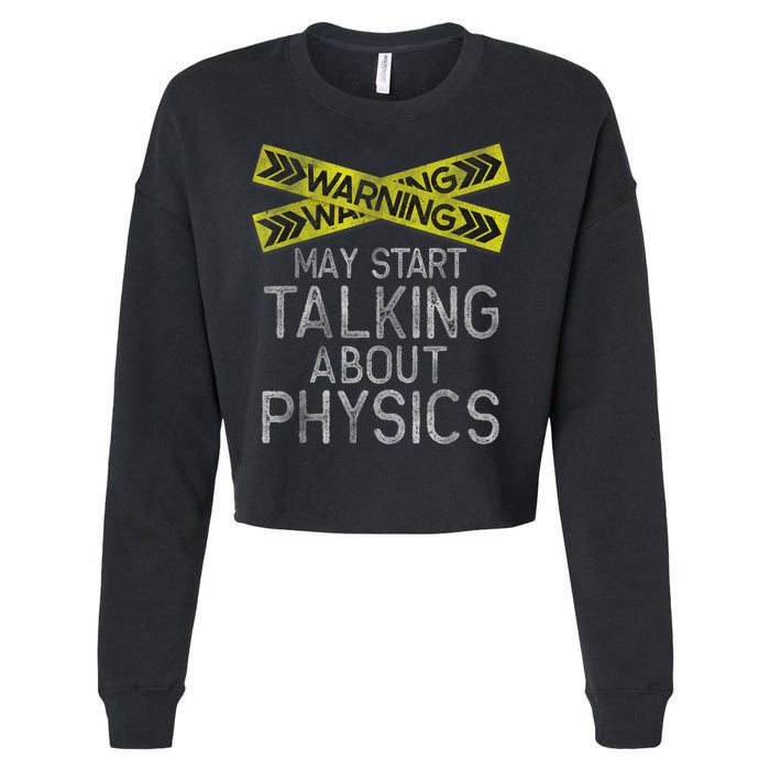 Funny Physics Physics Lover Science Humor Physics Cropped Pullover Crew
