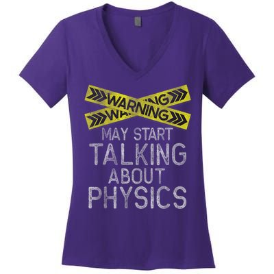 Funny Physics Physics Lover Science Humor Physics Women's V-Neck T-Shirt