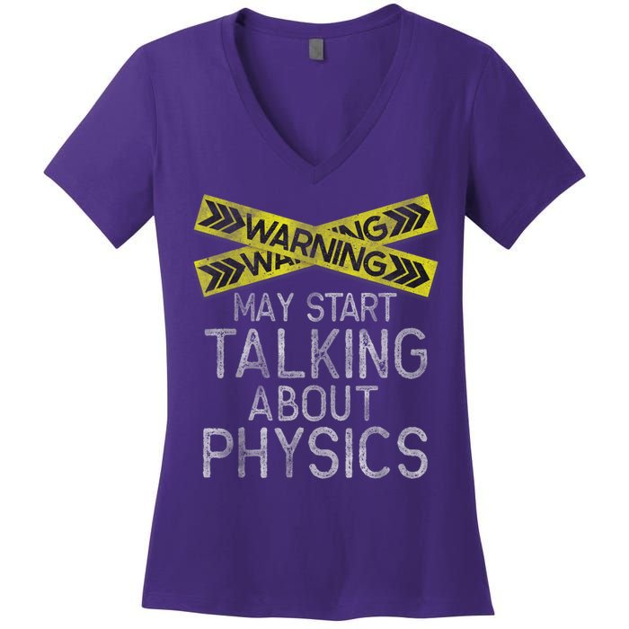 Funny Physics Physics Lover Science Humor Physics Women's V-Neck T-Shirt