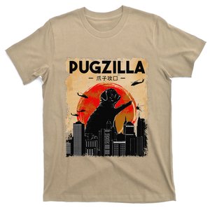 Funny Pug  Pugzilla  Funny Dog Pug T-Shirt