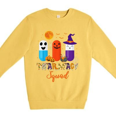 Funny Pills Pharmacy Pharmacist Squad Halloween Costume Premium Crewneck Sweatshirt