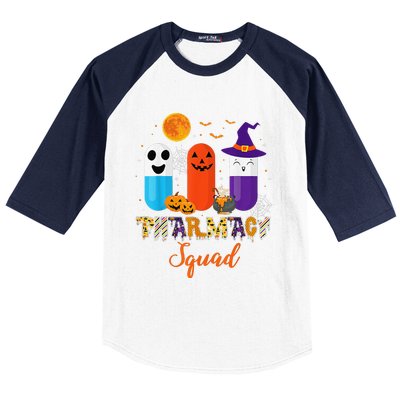 Funny Pills Pharmacy Pharmacist Squad Halloween Costume Baseball Sleeve Shirt