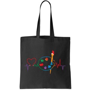 Funny Paint Palette Brush Artist Painter Gift Tote Bag