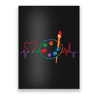 Funny Paint Palette Brush Artist Painter Gift Poster