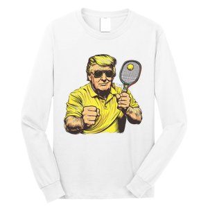 Funny President Pickleball Lovers Political Long Sleeve Shirt