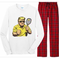 Funny President Pickleball Lovers Political Long Sleeve Pajama Set