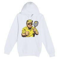 Funny President Pickleball Lovers Political Premium Pullover Hoodie