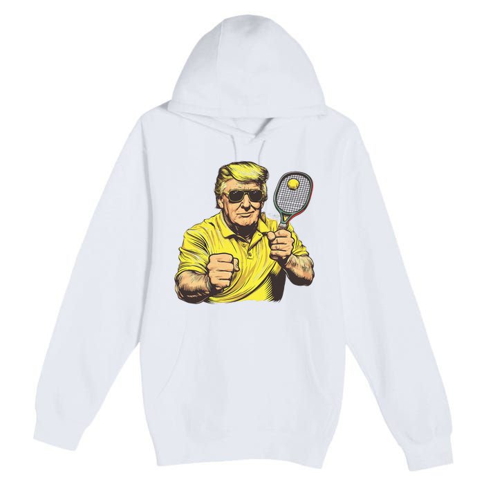 Funny President Pickleball Lovers Political Premium Pullover Hoodie