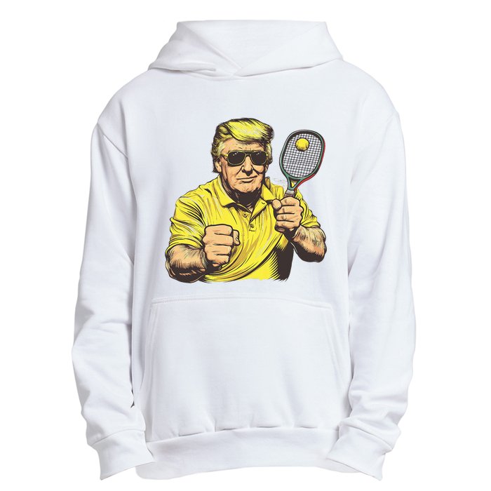 Funny President Pickleball Lovers Political Urban Pullover Hoodie