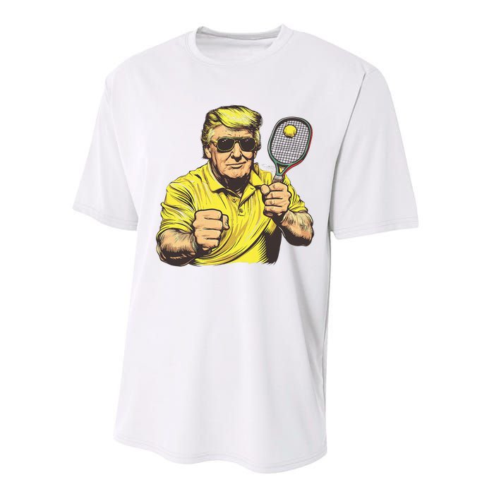 Funny President Pickleball Lovers Political Performance Sprint T-Shirt