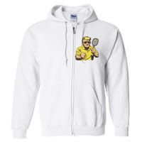 Funny President Pickleball Lovers Political Full Zip Hoodie