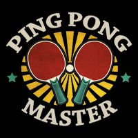 Funny Ping Pong Master Gift Table Tennis Players Cooling Performance Crew T-Shirt