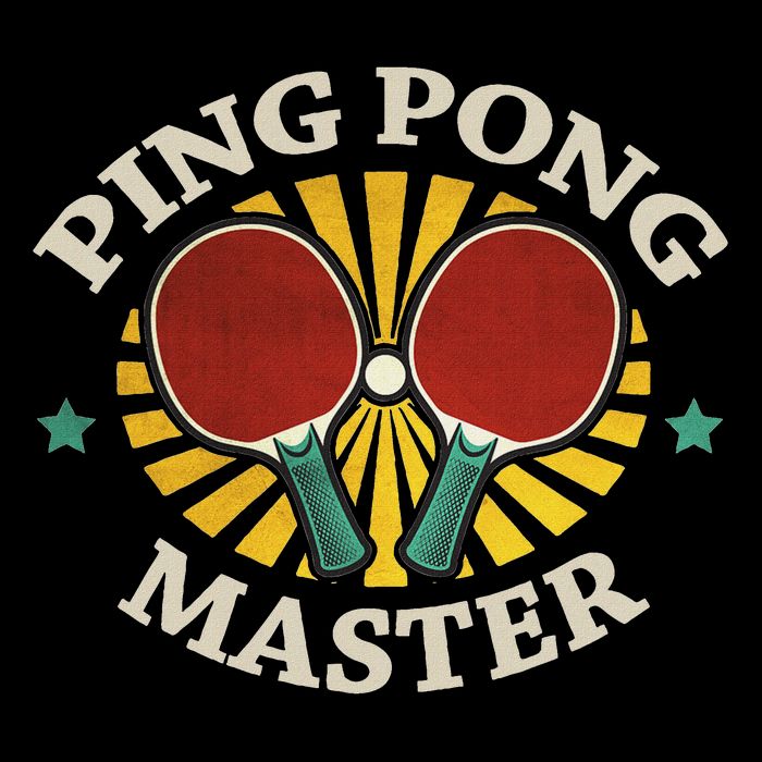 Funny Ping Pong Master Gift Table Tennis Players Cooling Performance Crew T-Shirt