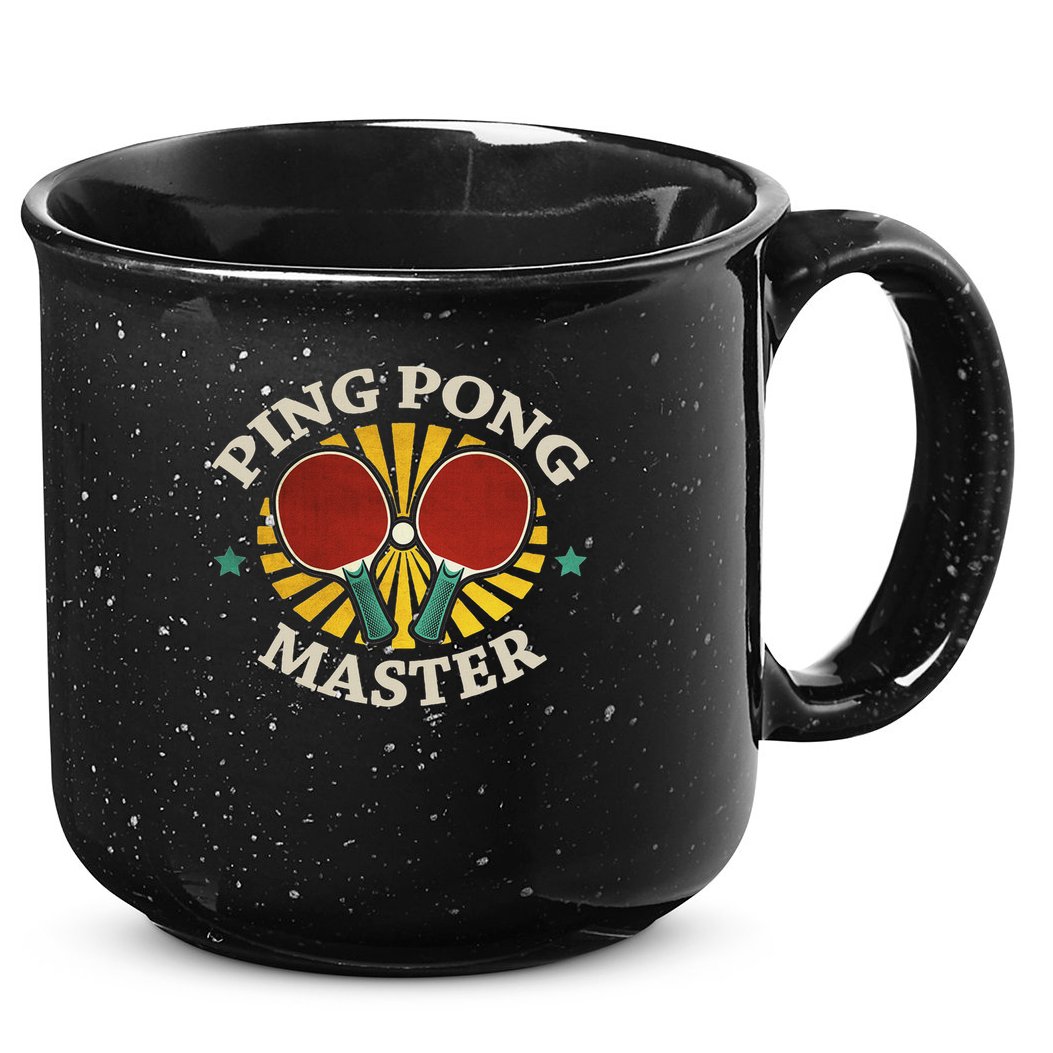 Funny Ping Pong Master Gift Table Tennis Players 15oz Campfire Ceramic Mug