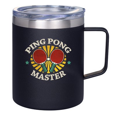 Funny Ping Pong Master Gift Table Tennis Players 12oz Stainless Steel Coffee Mug