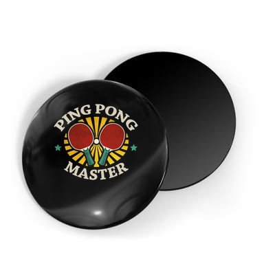 Funny Ping Pong Master Gift Table Tennis Players Magnet