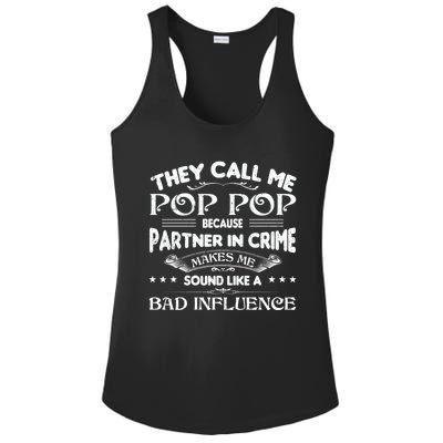 Funny Pop Pop Dad Shirts Valentine Fathers Day Christmas Ladies PosiCharge Competitor Racerback Tank