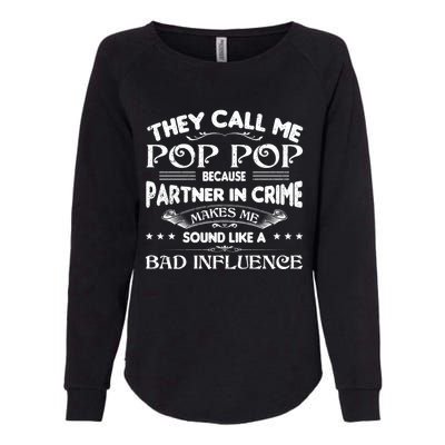 Funny Pop Pop Dad Shirts Valentine Fathers Day Christmas Womens California Wash Sweatshirt