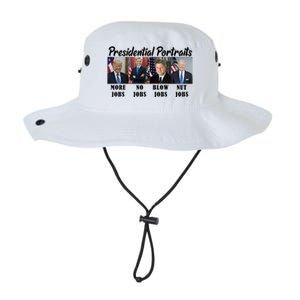 Funny Presidential Portraits Trump More Jobs Biden Nut Jobs Legacy Cool Fit Booney Bucket Hat