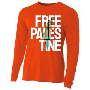 Free Palestine Premium Cooling Performance Long Sleeve Crew