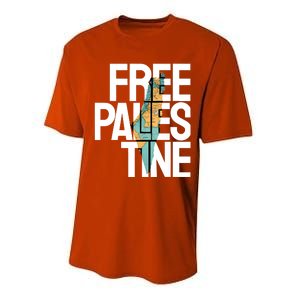 Free Palestine Premium Performance Sprint T-Shirt