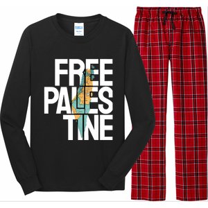 Free Palestine Premium Long Sleeve Pajama Set