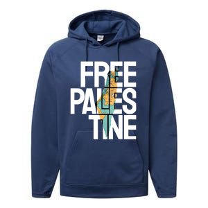 Free Palestine Premium Performance Fleece Hoodie