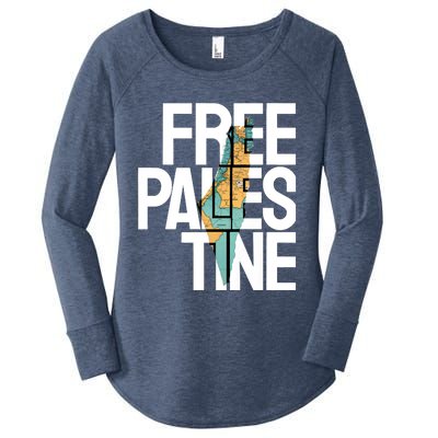 Free Palestine Premium Women's Perfect Tri Tunic Long Sleeve Shirt