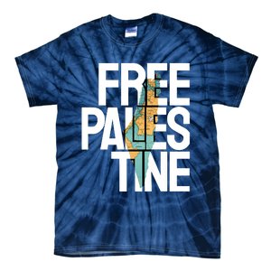 Free Palestine Premium Tie-Dye T-Shirt