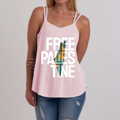 Free Palestine Premium Women's Strappy Tank