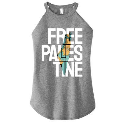 Free Palestine Premium Women’s Perfect Tri Rocker Tank