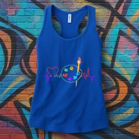 Funny Paint Palette Brush Artist Painter Gift Gift Womens Tank Top