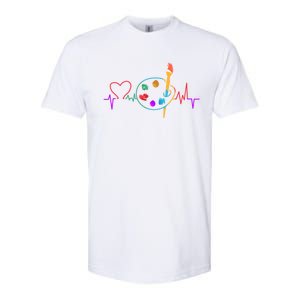 Funny Paint Palette Brush Artist Painter Gift Gift Softstyle CVC T-Shirt